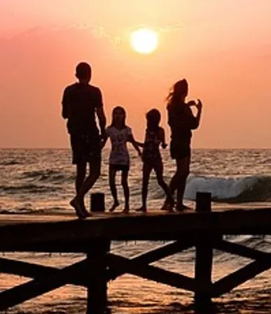 Familia en la playa Familia en la playa