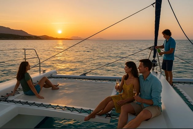 Crucero en catamarán por Denia al tardecer con cava